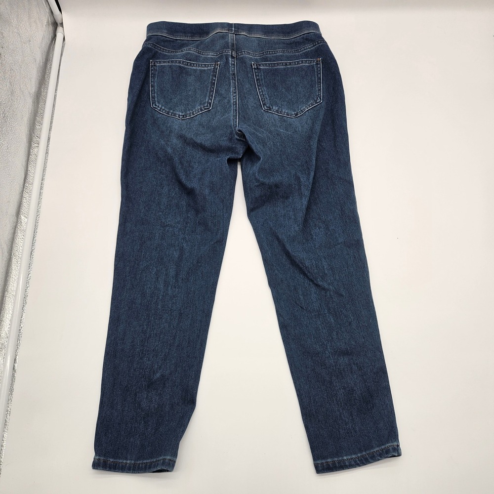 Time and Tru Womens Pull On Jeggings Dark Wash High Rise Denim Pants Size M 8-10 - Picture 5 of 9